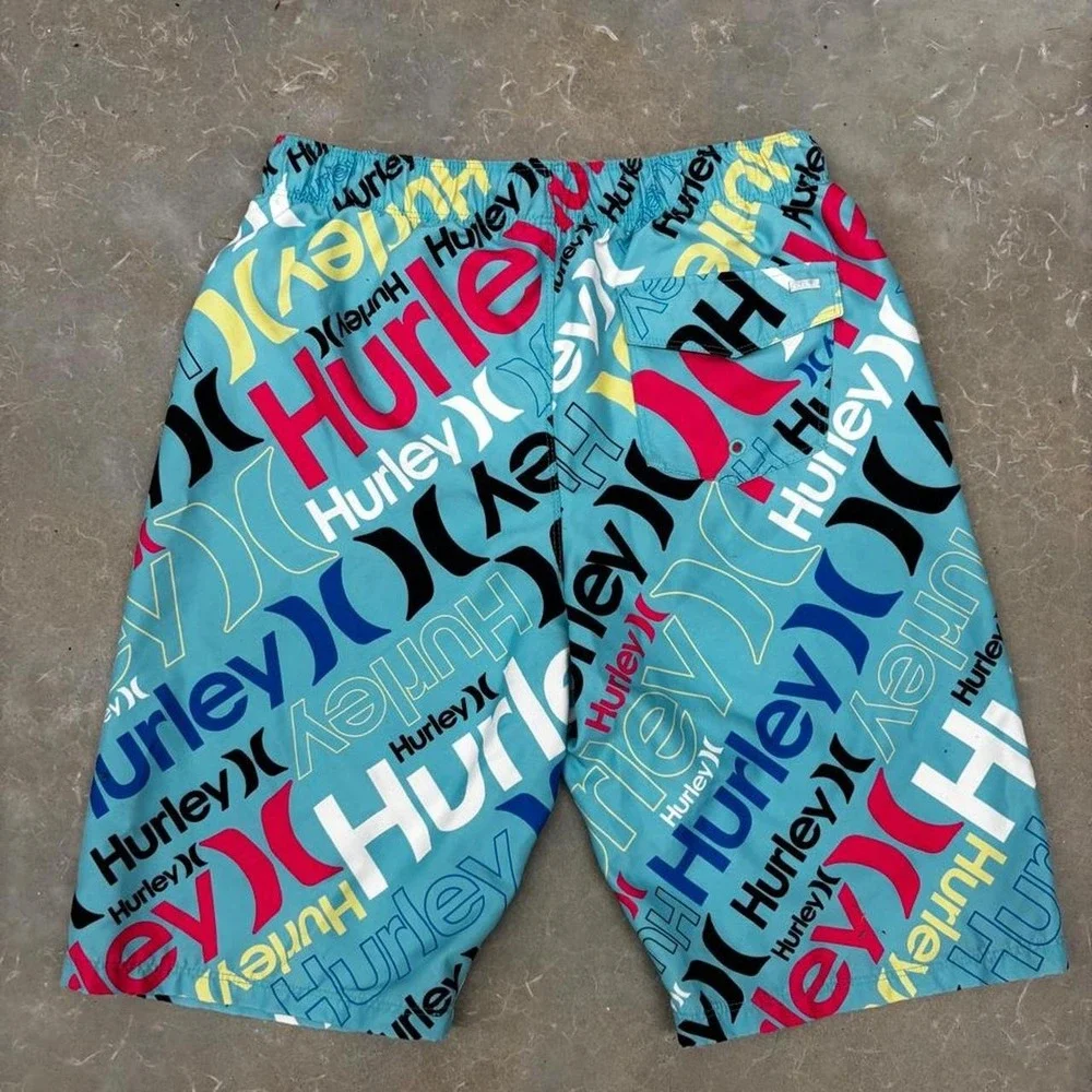 HURLEY TIE-DYE GRAPHIC BOARD SHORTS